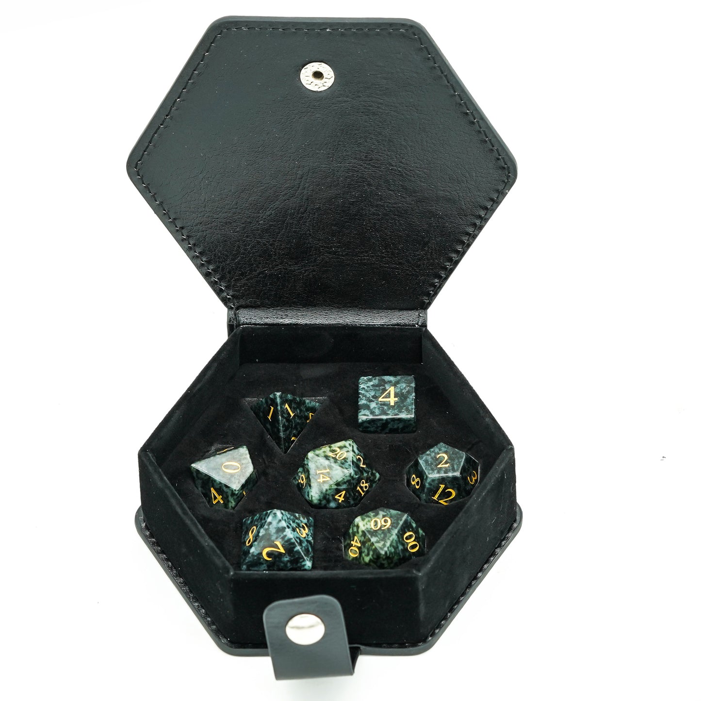 Algae Gemstone Meeple Dungeon Dice Set