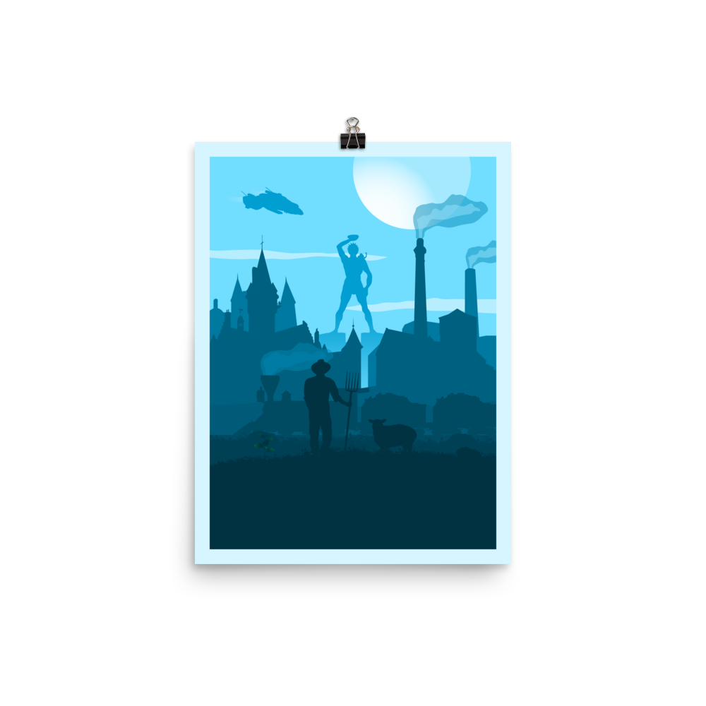 Eurogame Board Game Mechanic Minimalist Board Game Art Poster