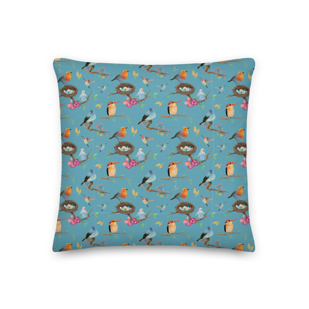 Wingspan (Blue) Inspired Premium Cushion