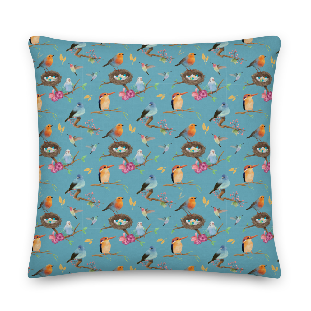Wingspan (Blue) Inspired Premium Cushion