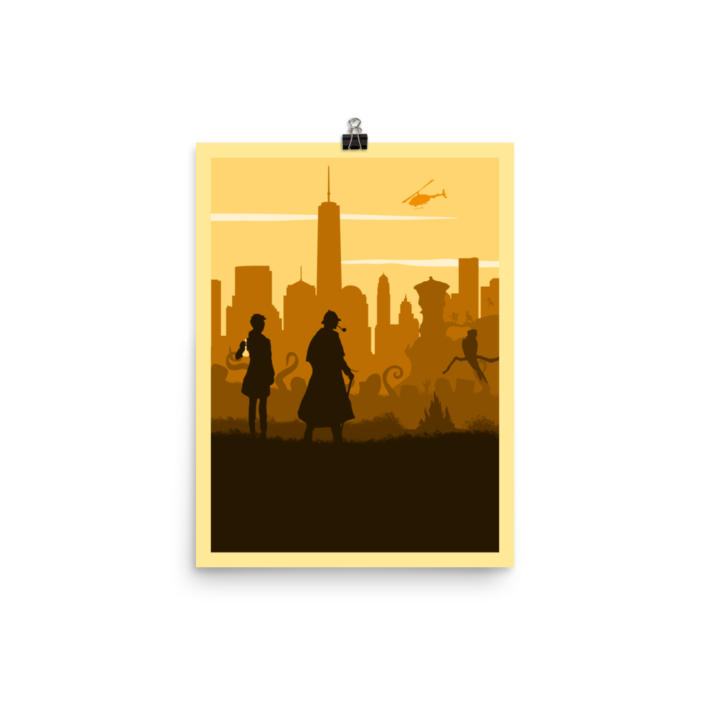 Cooperative Board Game Mechanic Minimalist Board Game Art Poster