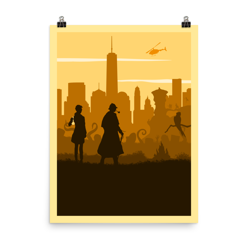 Cooperative Board Game Mechanic Minimalist Board Game Art Poster
