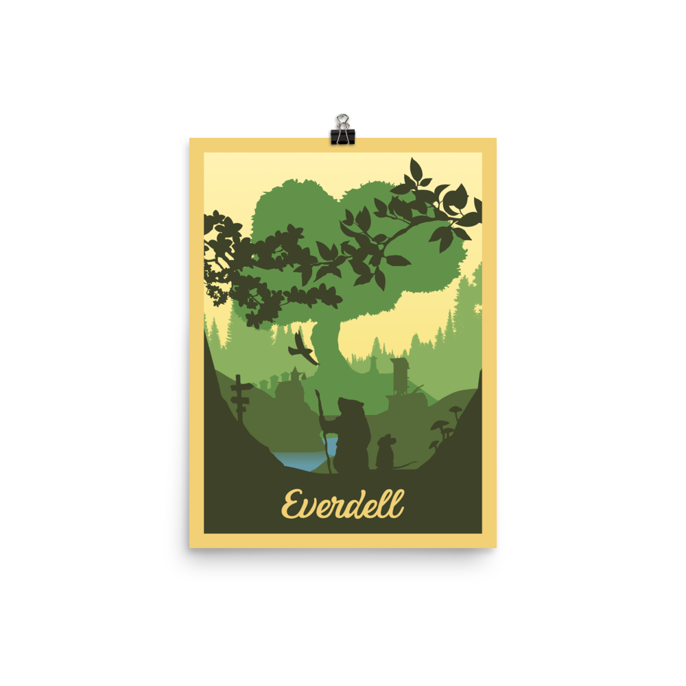 Everdell Minimalist Board Game Art Poster