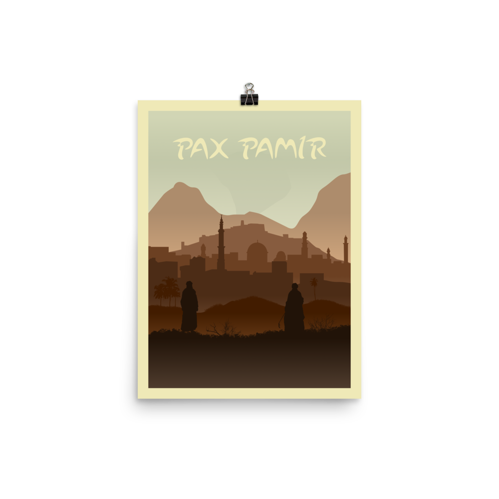 Pax Pamir Minimalist Board Game Art Poster