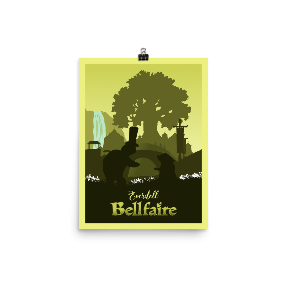 Everdell Bellfaire Minimalist Board Game Art Poster