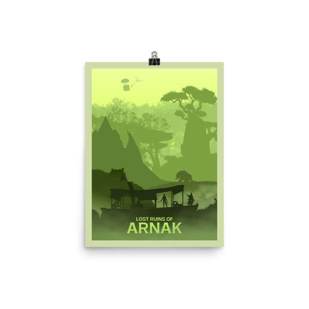 Lost Ruins of Arnak Exploration Minimalist Board Game Art Poster