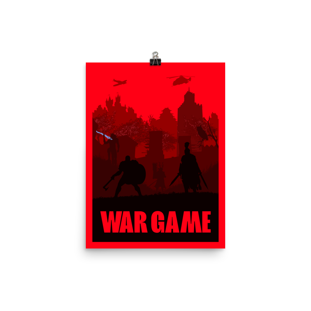War Game Board Game Mechanic Minimalist Board Game Art Poster