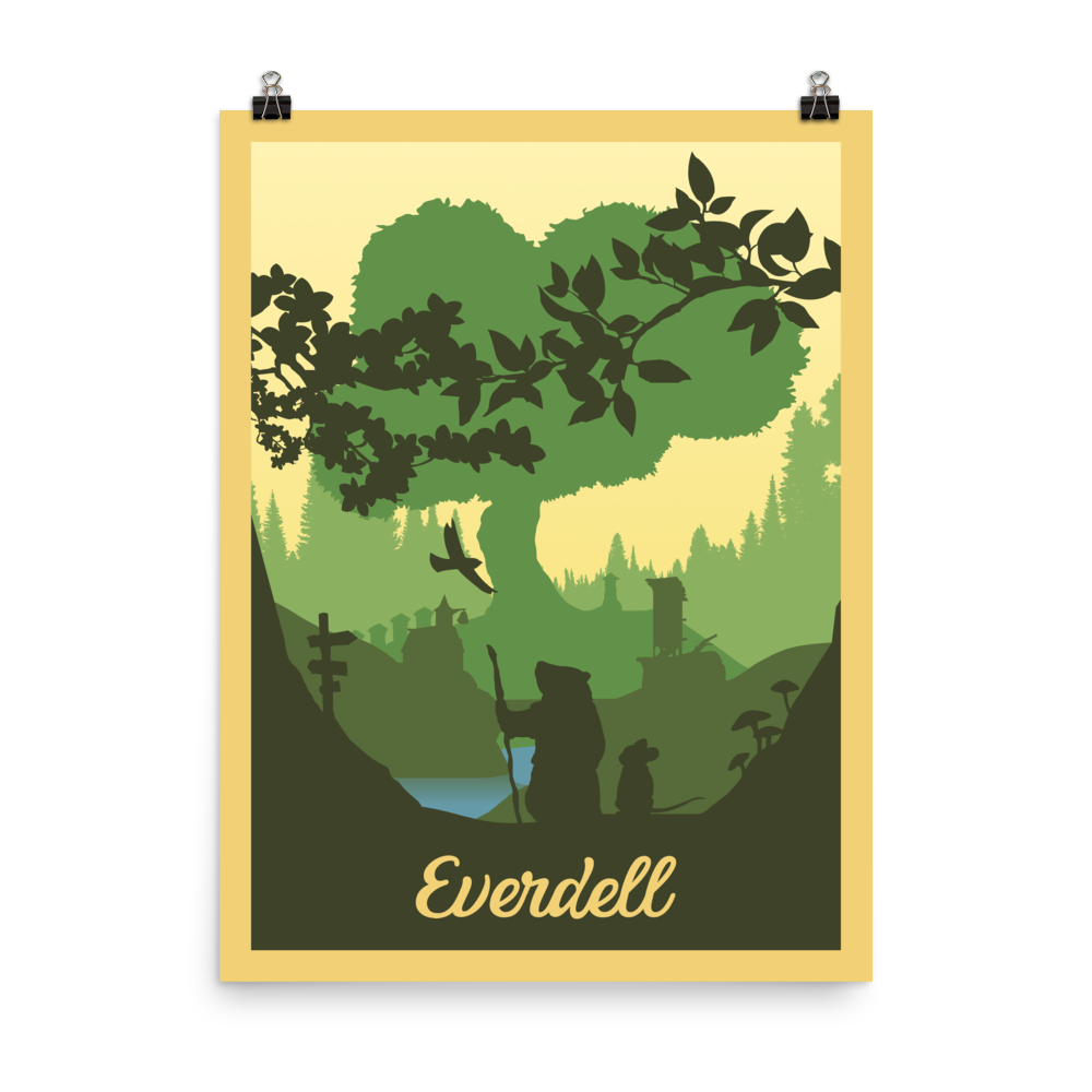 Everdell Minimalist Board Game Art Poster