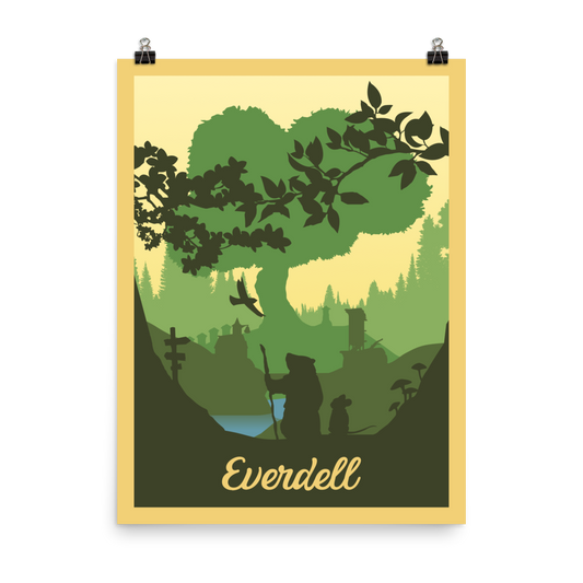 Everdell Minimalist Board Game Art Poster