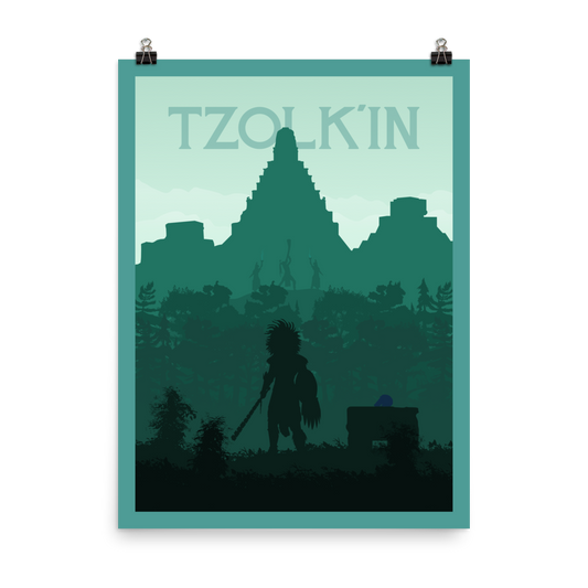 Tzolk'in Minimalist Board Game Art Poster