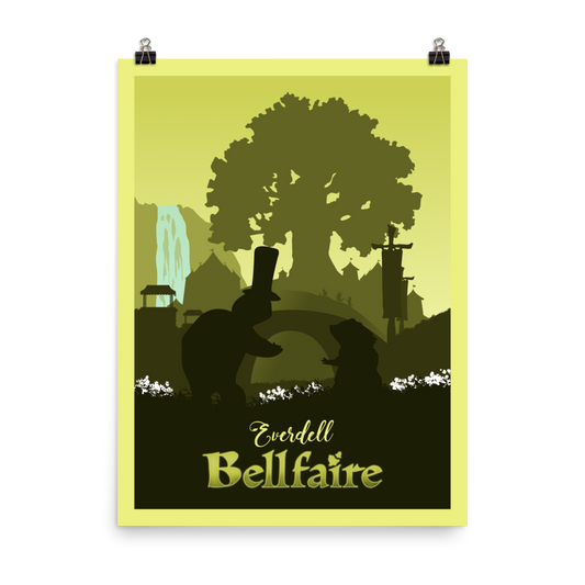 Everdell Bellfaire Minimalist Board Game Art Poster