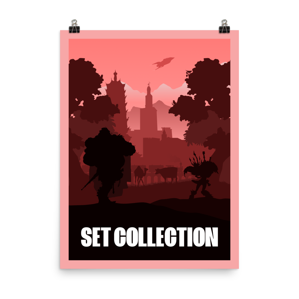 Set Collection Board Game Mechanic Minimalist Board Game Art Poster
