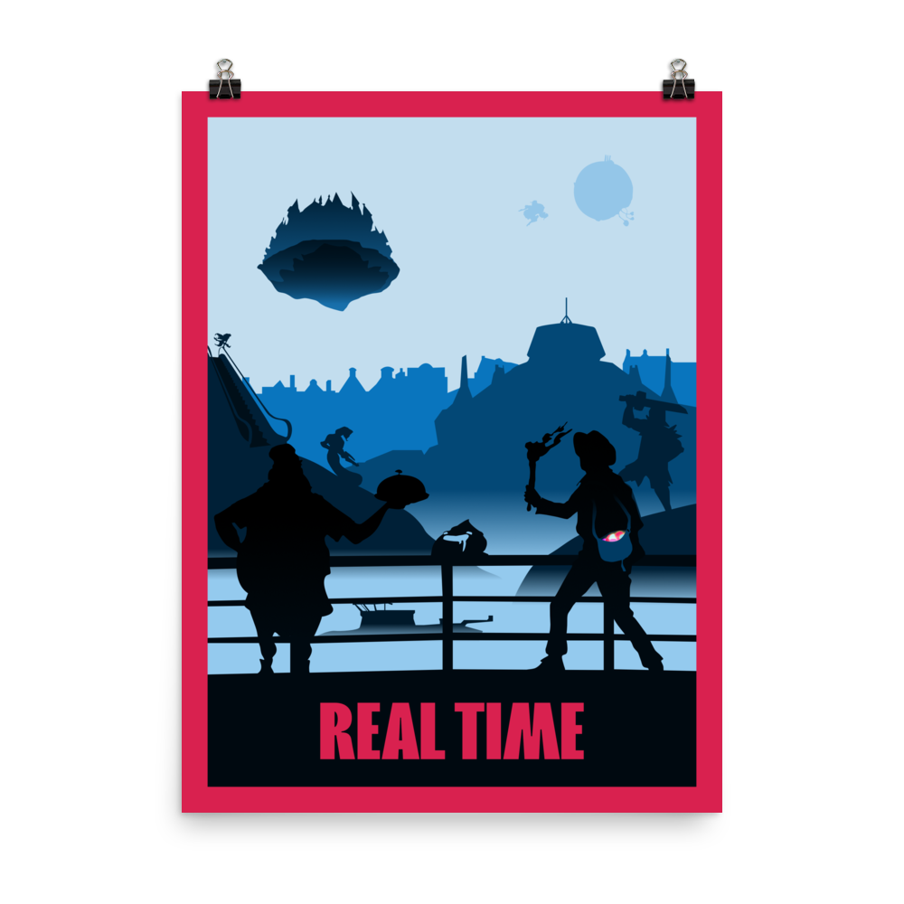 Real Time Board Game Mechanic Minimalist Board Game Art Poster