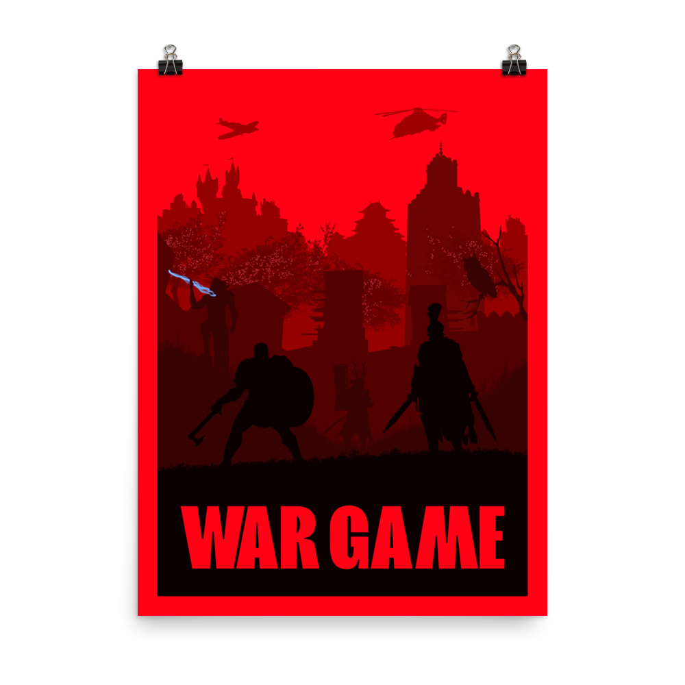 War Game Board Game Mechanic Minimalist Board Game Art Poster