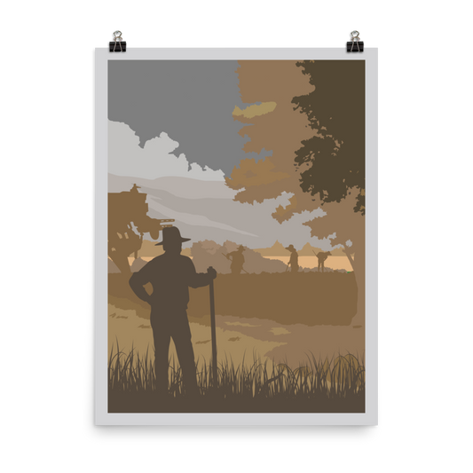 Scythe Minimalist Board Game Art Poster