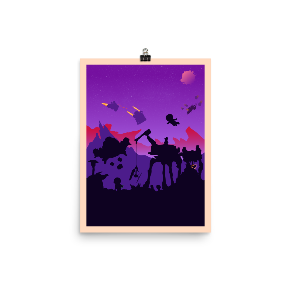 Galaxy Trucker (Twilight) Minimalist Board Game Art Poster