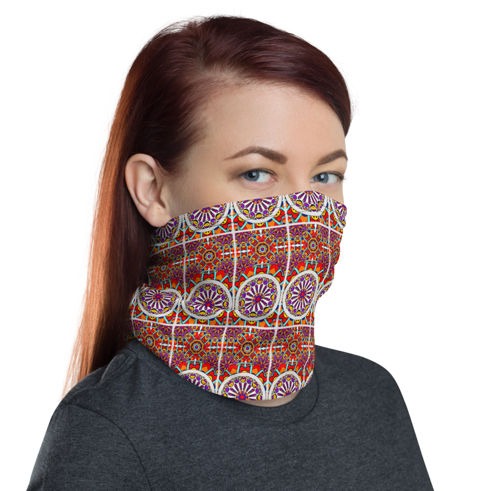Sagrada (rectangle pattern) Inspired Unisex Neck Gaiter/ Face Mask