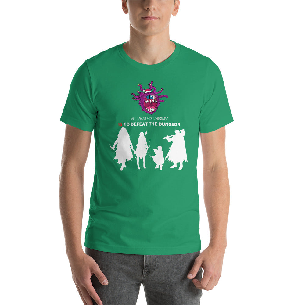 All I Want For Christmas Is To Defeat The Dungeon Christmas Dungeon RPG Unisex T-Shirt