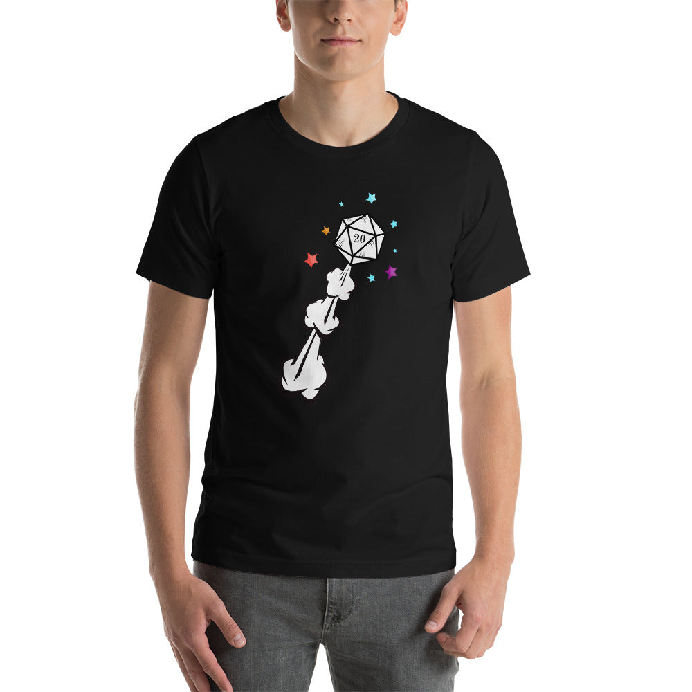 D20 Dice Explosion Dungeon RPG Unisex T-Shirt
