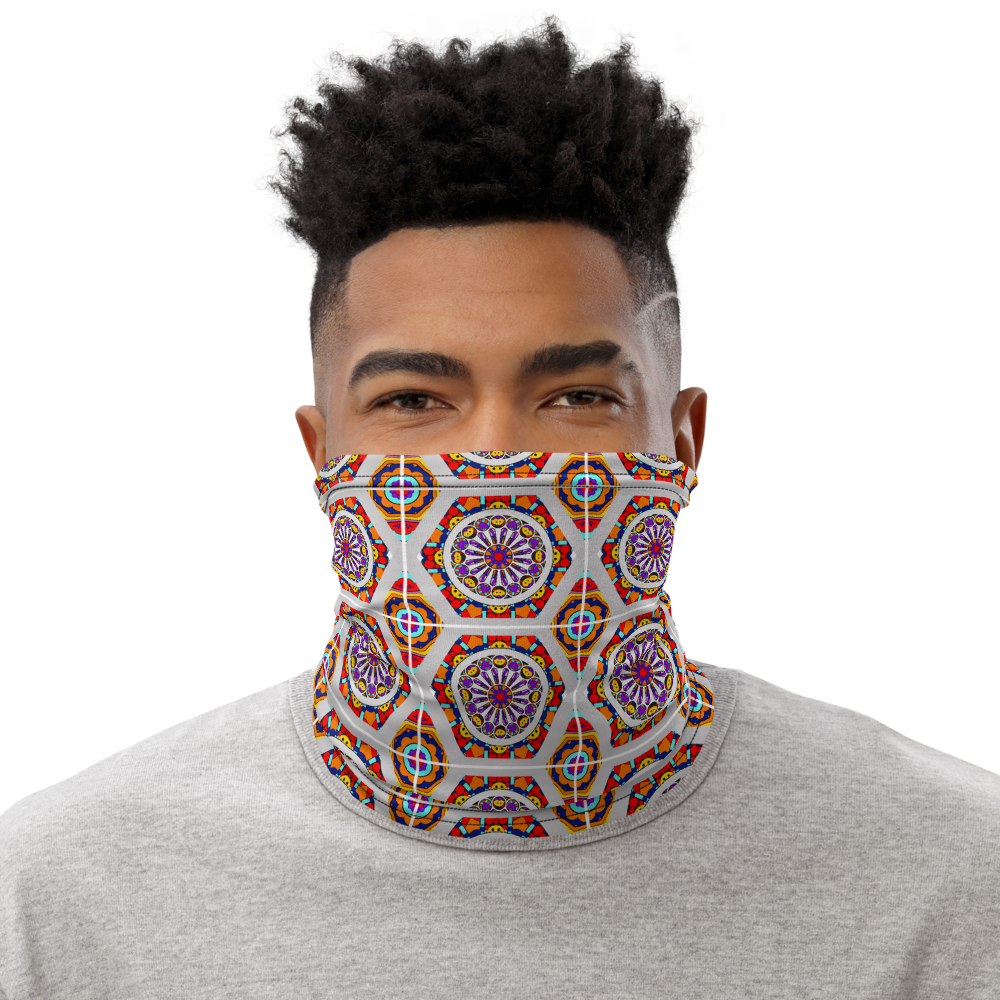 Sagrada (Square pattern) Inspired Board Game Unisex Neck Gaiter/ Face Mask
