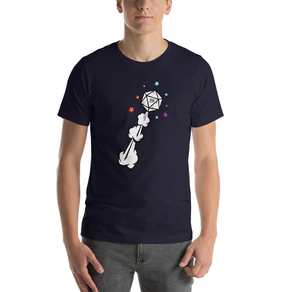 D20 Dice Explosion Dungeon RPG Unisex T-Shirt
