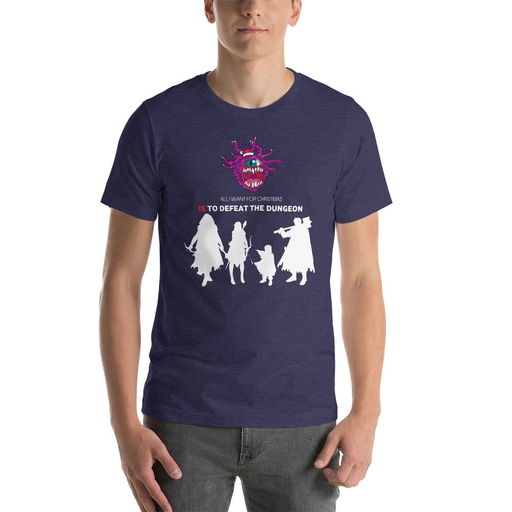 All I Want For Christmas Is To Defeat The Dungeon Christmas Dungeon RPG Unisex T-Shirt