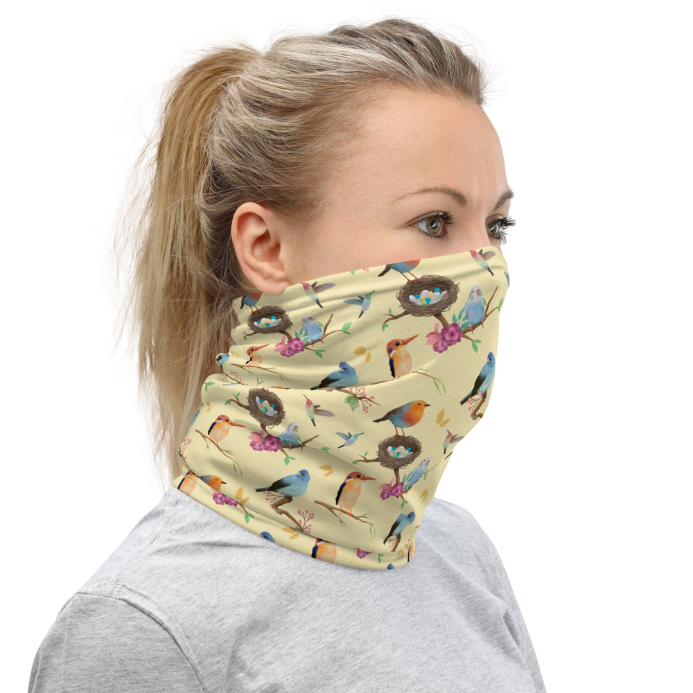 Wingspan (Yellow) Inspired Unisex Neck Gaiter/ Face Mask