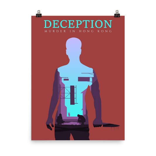 Deception Murder in Hong Kong Board game Silhouette Art Poster