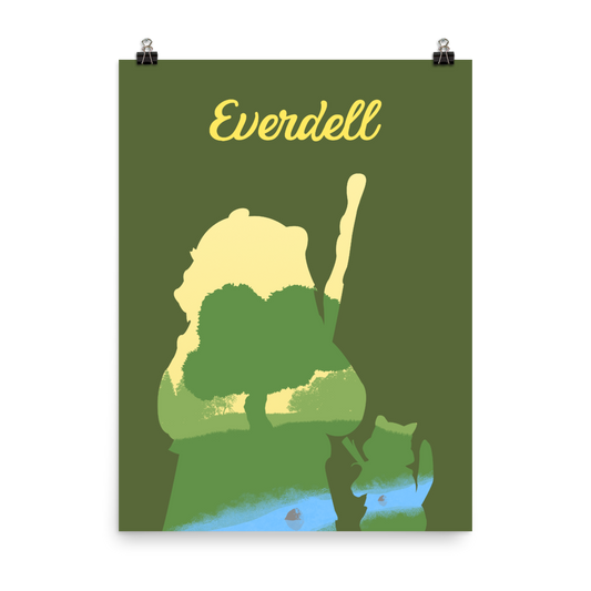 Everdell Silhouette Board Game Art Poster