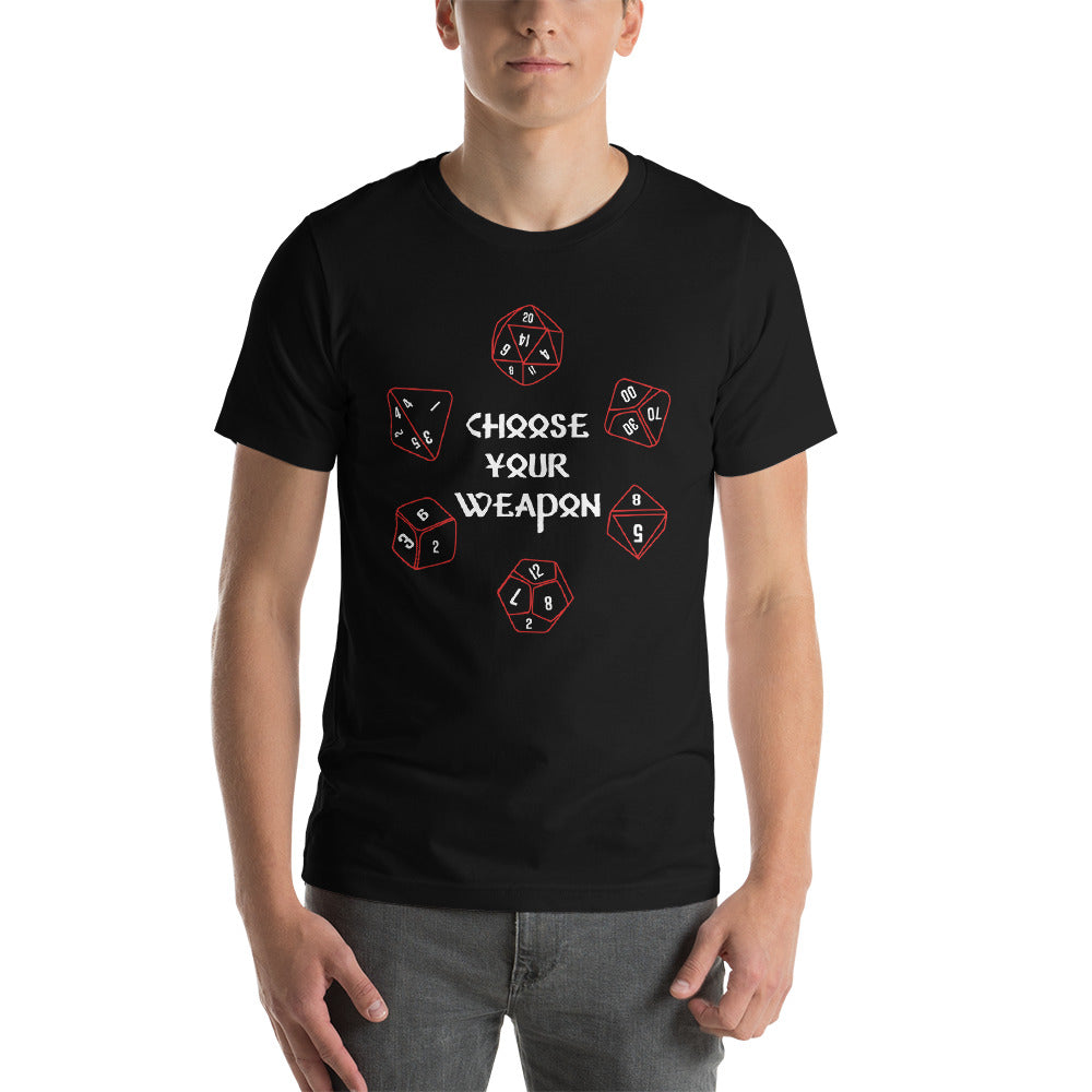Choose Your Weapon Dungeon RPG Unisex T-Shirt