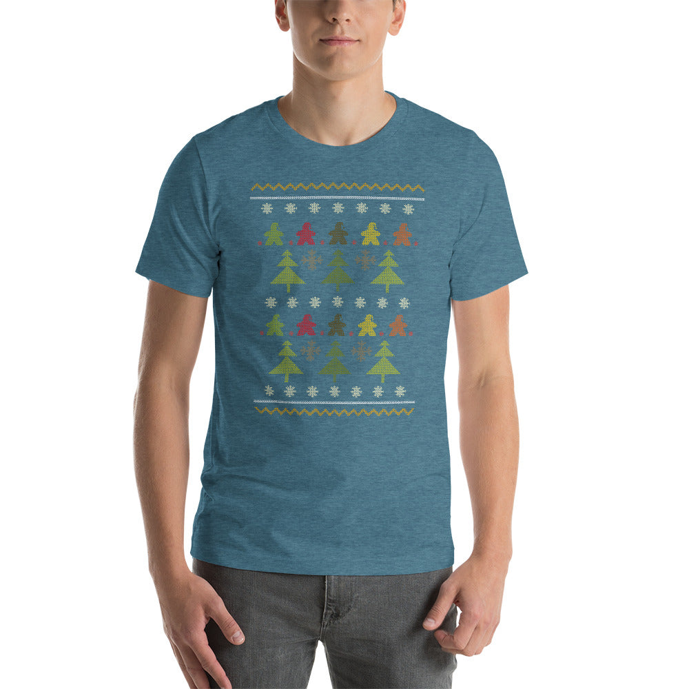 Meeple Christmas Sweater Festive Unisex T-Shirt