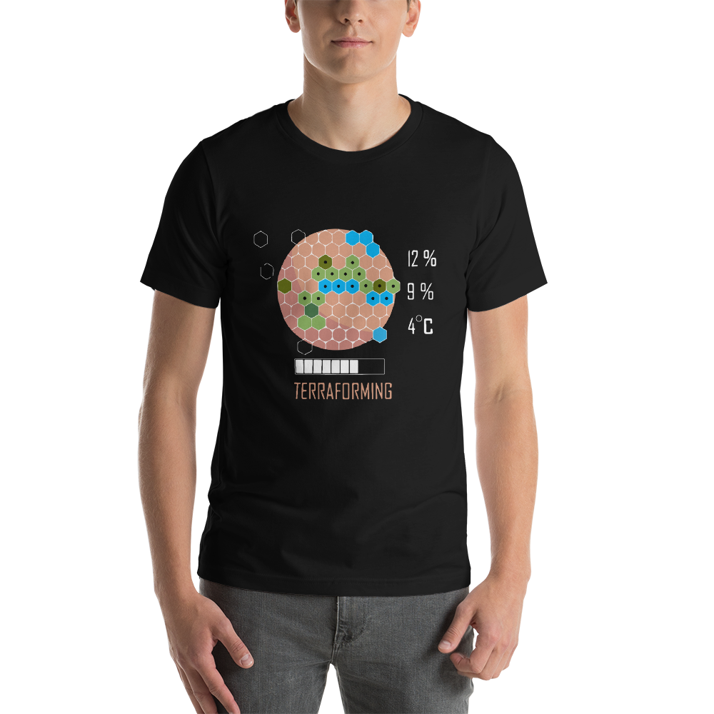 16 Bit Terraforming Mars Unisex T-Shirt