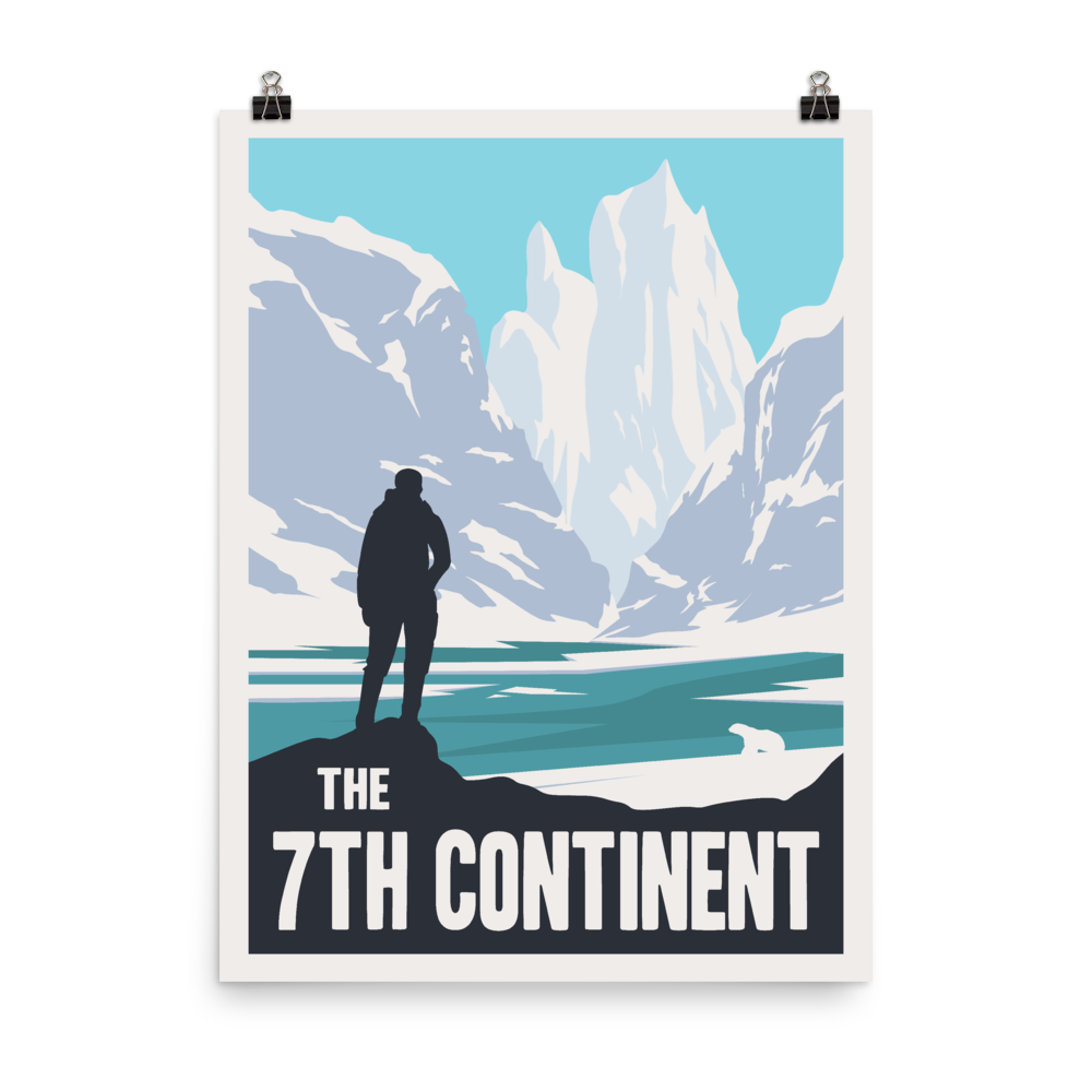 The 7th Continent Minimalist Board Game Art Poster