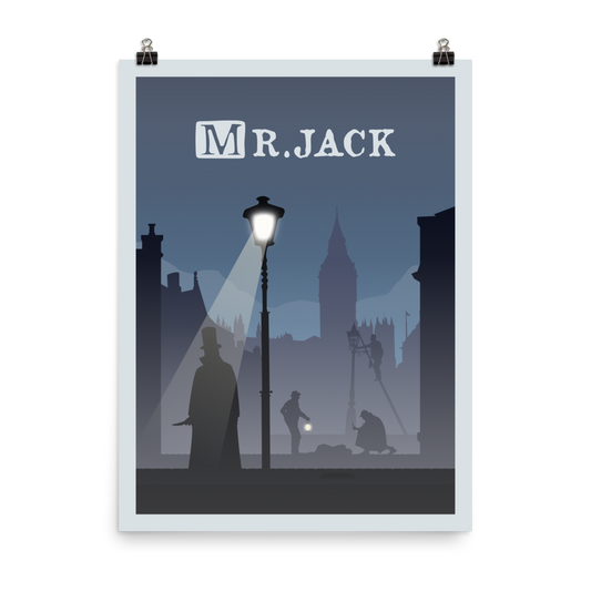 Mr Jack Board Minimalist Board Game Art Poster
