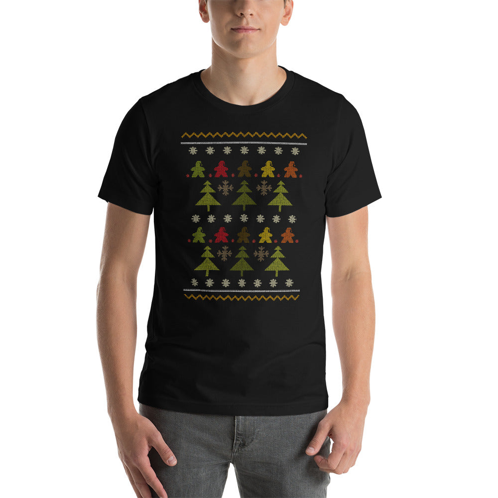 Meeple Christmas Sweater Festive Unisex T-Shirt