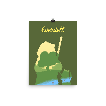 Everdell Silhouette Board Game Art Poster