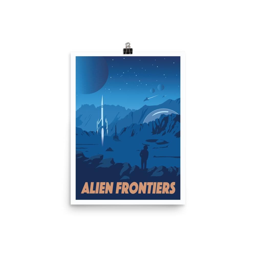 Alien Frontiers Minimalist Board Game Art Poster