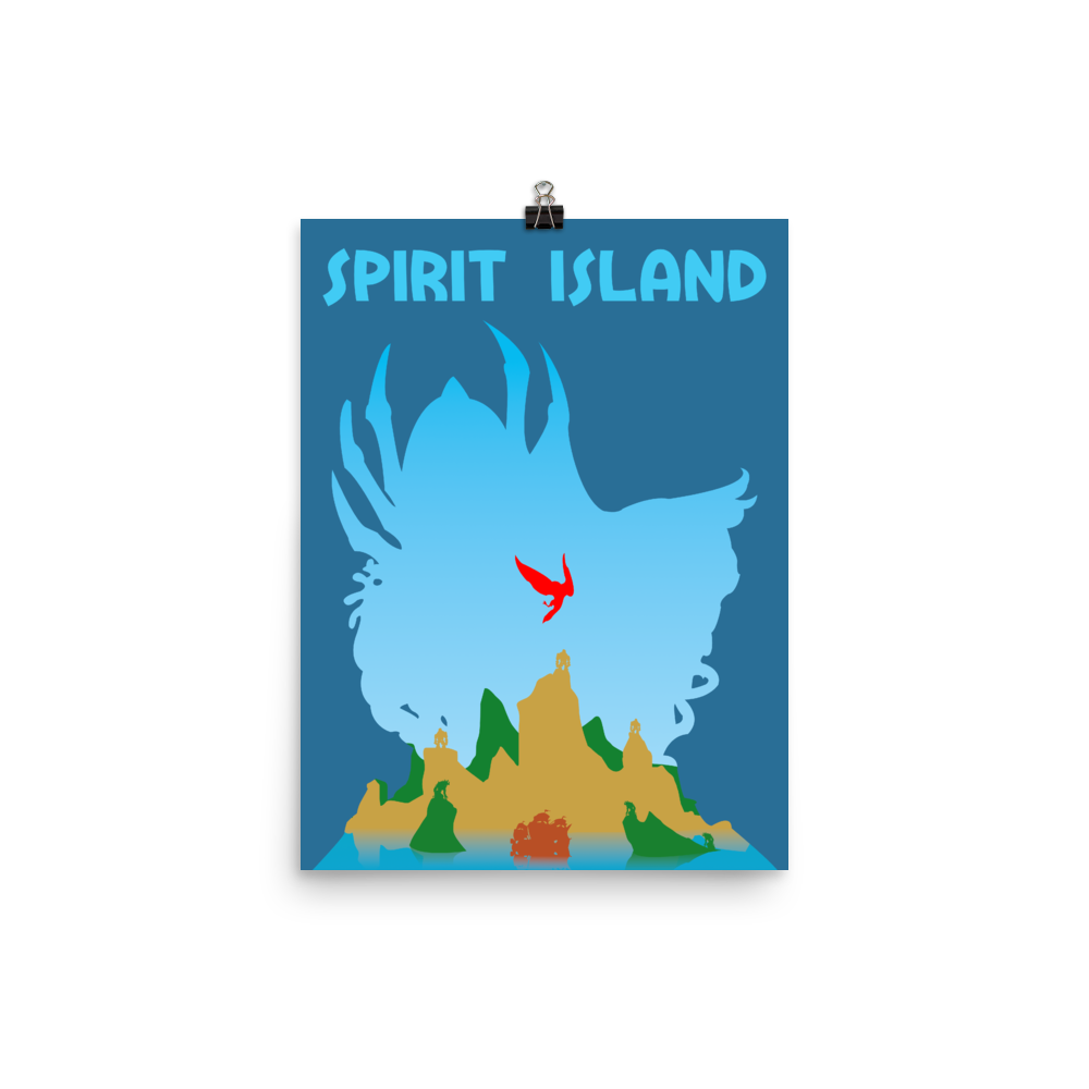 Spirit Island Board game Silhouette Art Poster