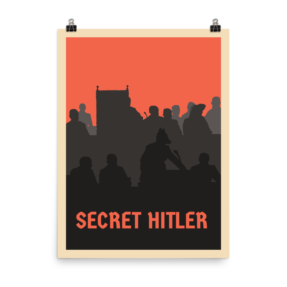 Secret Hitler Minimalist Board Game Art Poster – Meeple Design