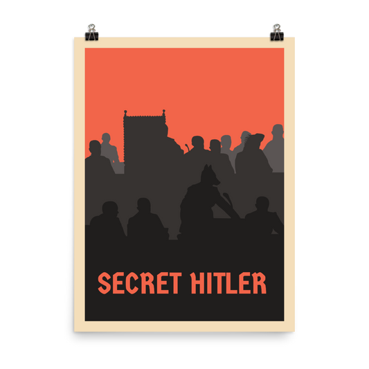 Secret Hitler Minimalist Board Game Art Poster