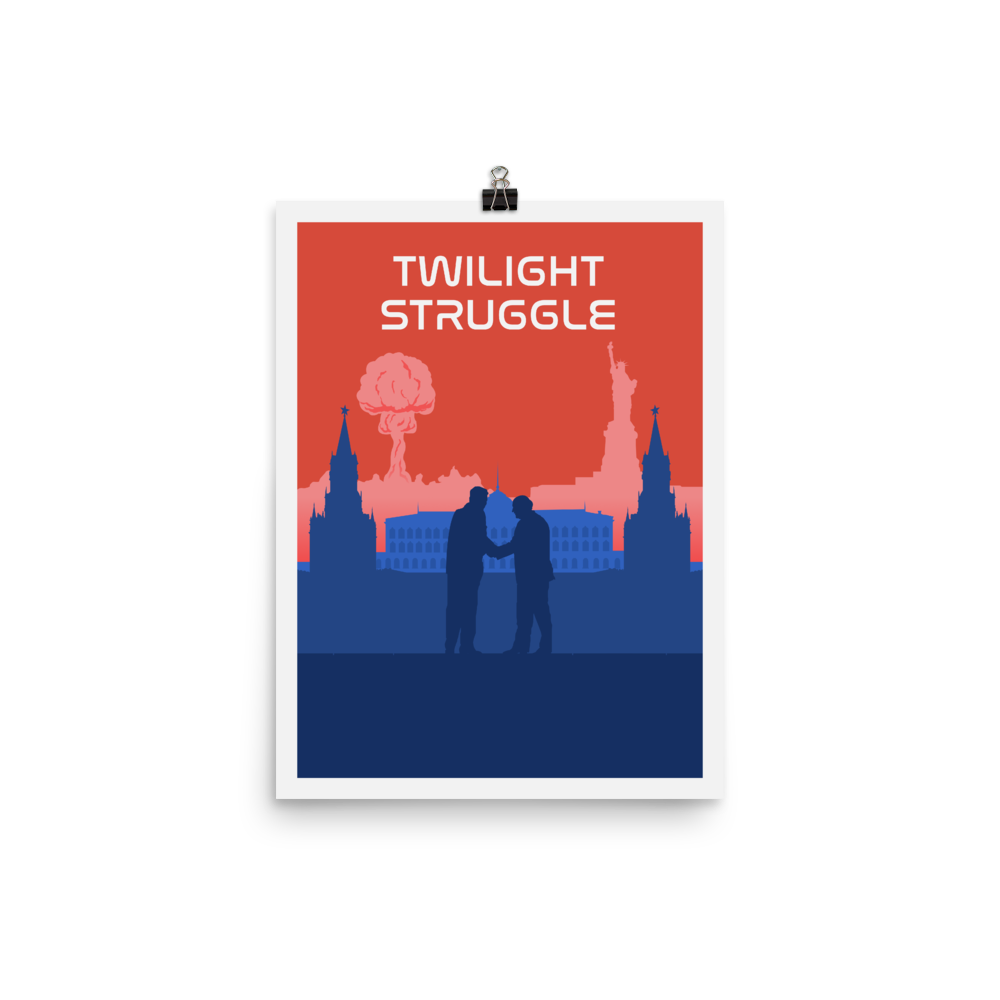 Twilight Struggle Minimalist Board Game Art Poster