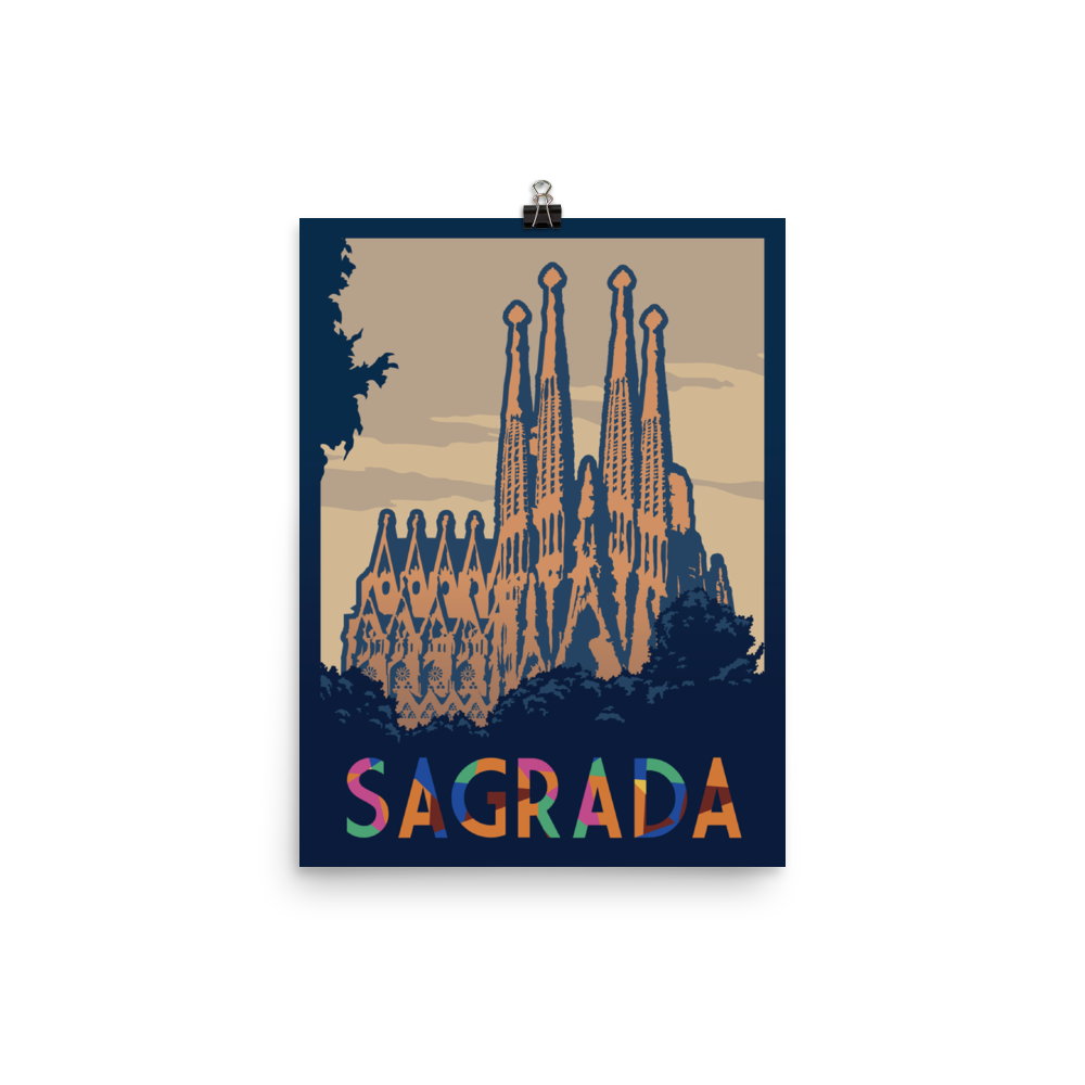 Sagrada Minimalist Board Game Art Poster