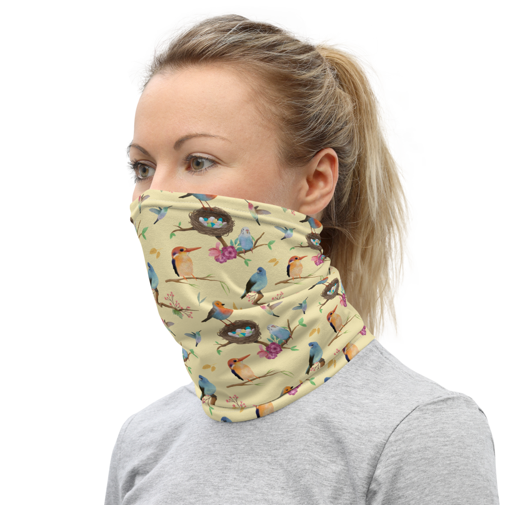 Wingspan (Yellow) Inspired Unisex Neck Gaiter/ Face Mask