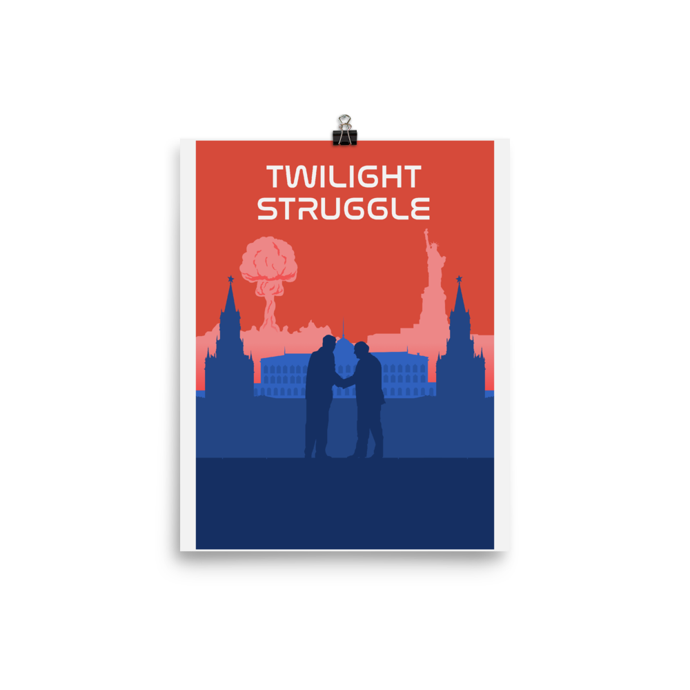 Twilight Struggle Minimalist Board Game Art Poster