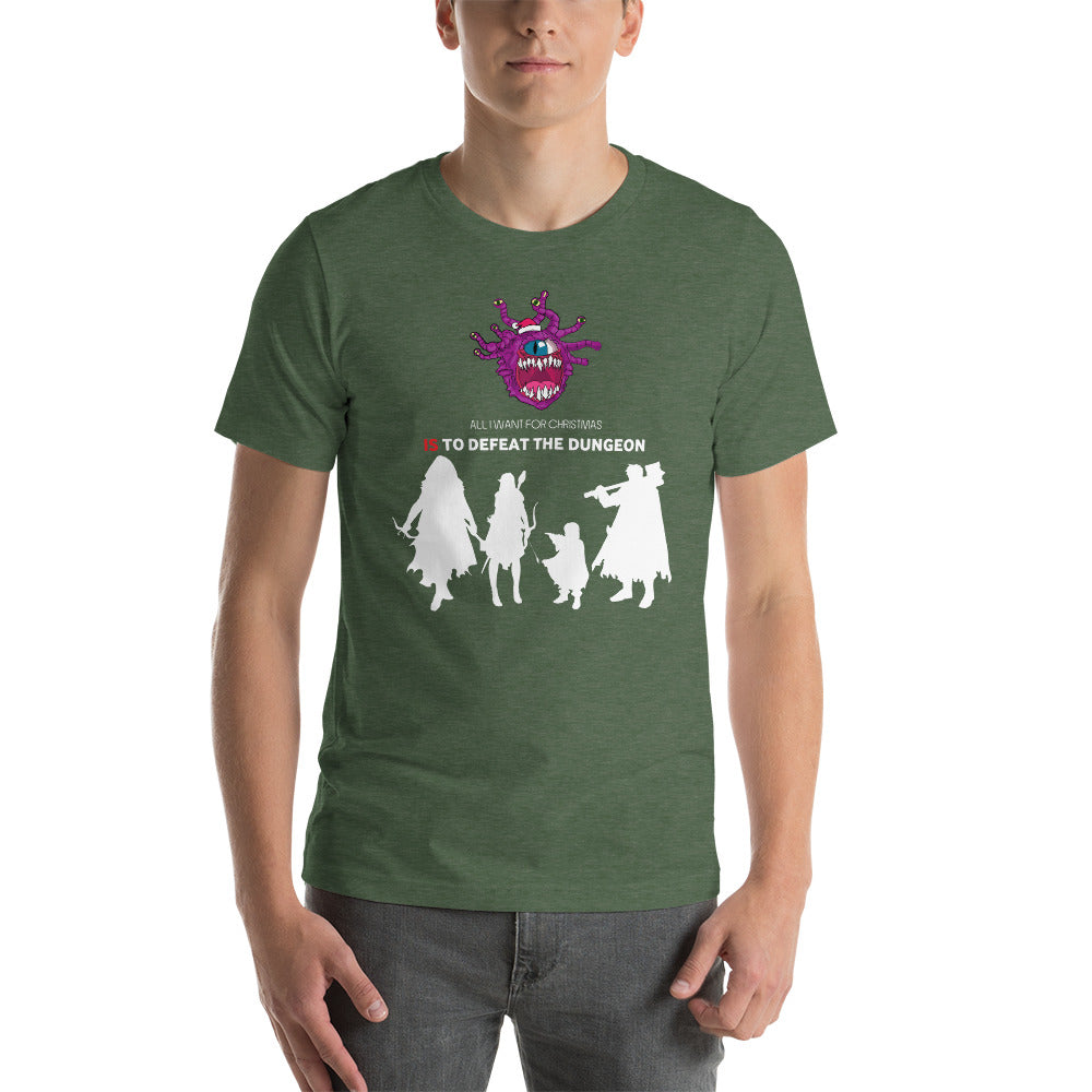 All I Want For Christmas Is To Defeat The Dungeon Christmas Dungeon RPG Unisex T-Shirt