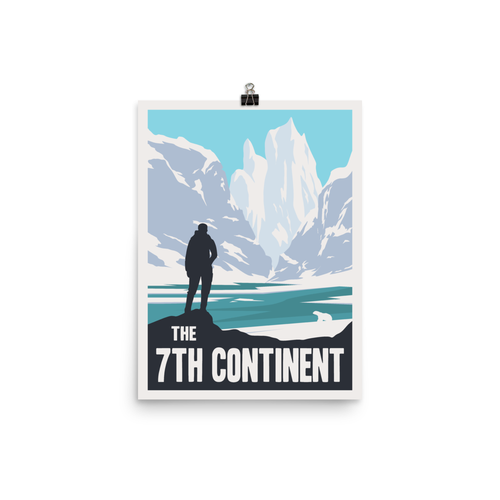 The 7th Continent Minimalist Board Game Art Poster