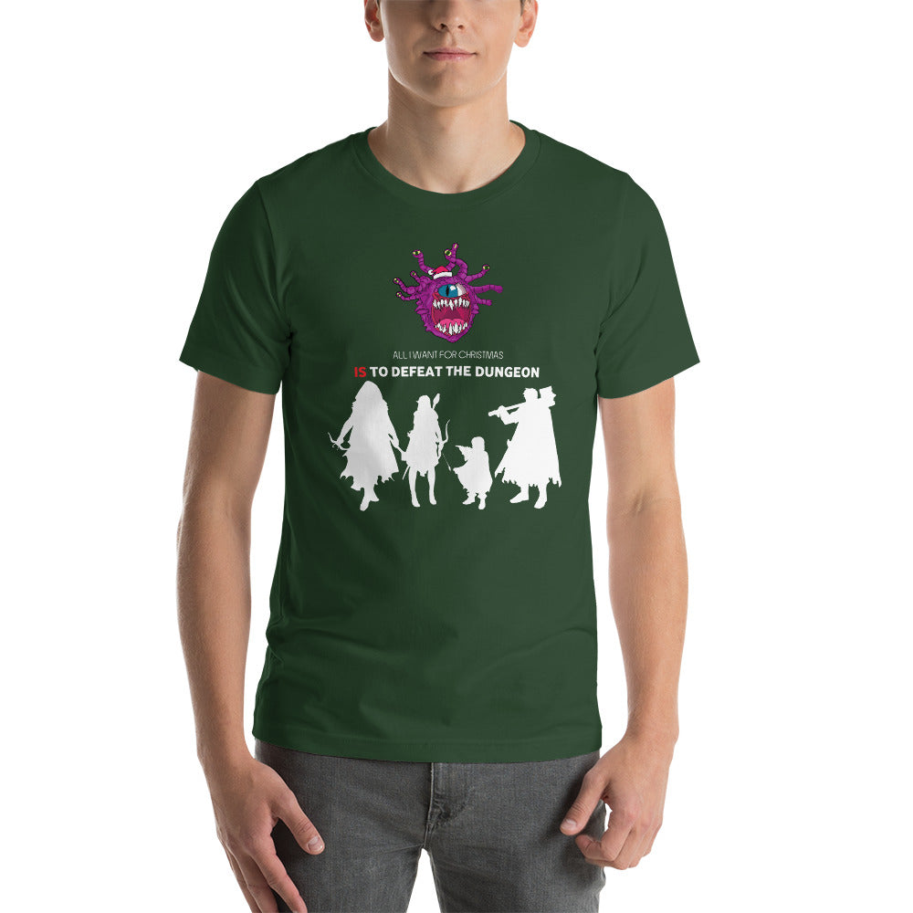 All I Want For Christmas Is To Defeat The Dungeon Christmas Dungeon RPG Unisex T-Shirt
