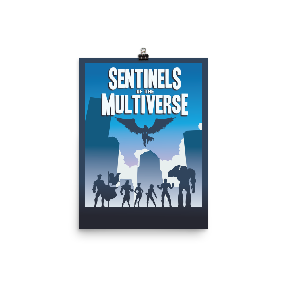 Sentinels of the Multiverse Minimalist Board Game Art Poster