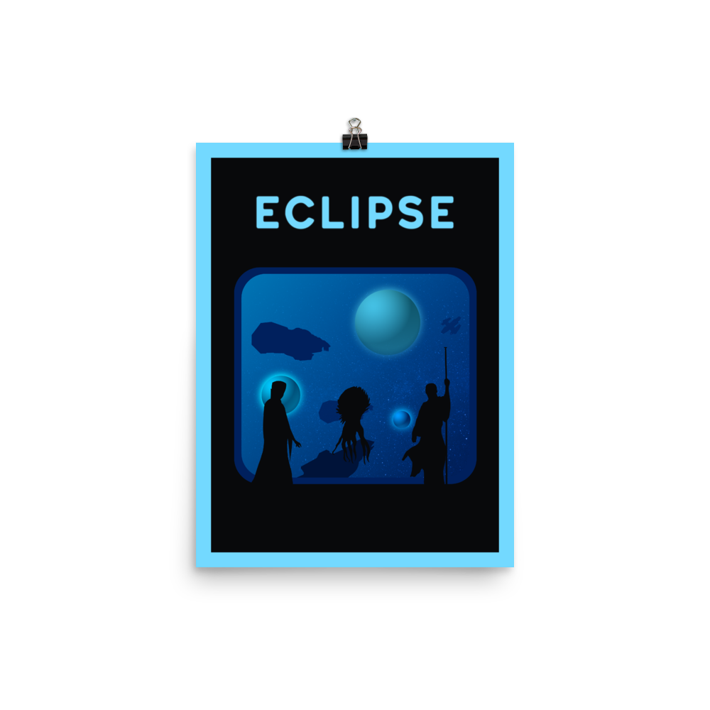 Eclipse Minimalist Board Game Art Poster