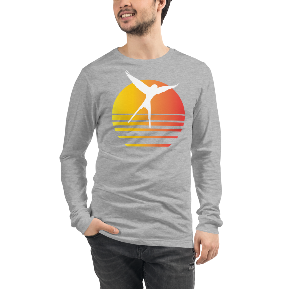 Wingspan Synthwave Unisex Long Sleeve T-Shirt